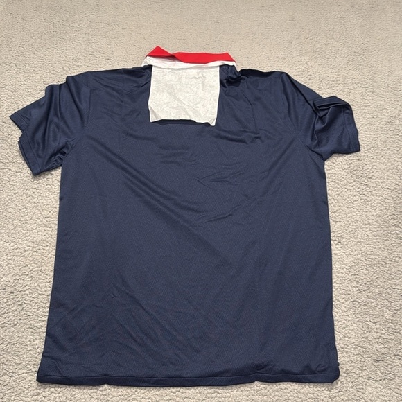 Nike Men's Atlanta Braves MLB Shirts Nike Men's Navy and Red Polo Shirt size XL - Picture 5 of 5